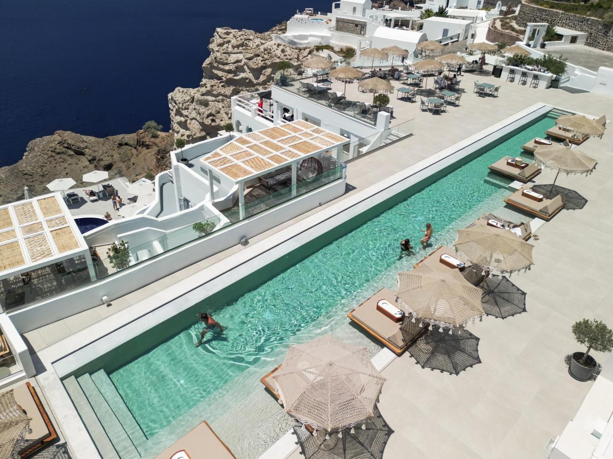 Apeiron Blue Santorini - Sustainable Adults Only 14 Plus Фира Екстериор снимка